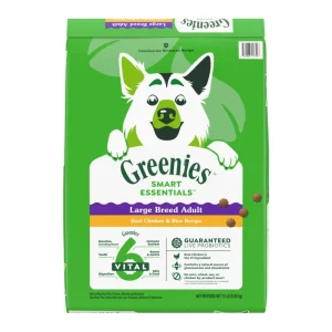 Greenies Smart Essentials Large Breed Dry Dog Food Chicken & Rice, 15 lb