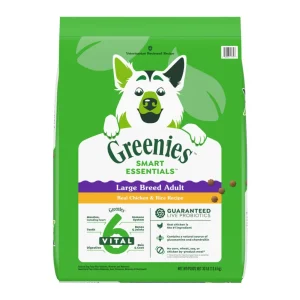 Greenies Smart Essentials Large Breed Dry Dog Food Chicken & Rice, 30 lb