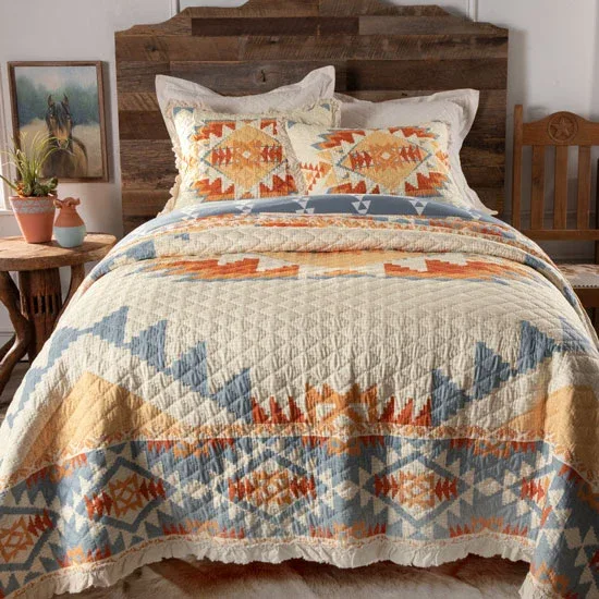 Greenland Home Fashions Southwest Horizon Ruffle Quilt - Image 2