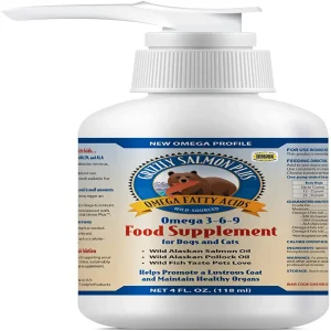 Grizzly Dog Cat Salmon Oil Plus, 4 oz