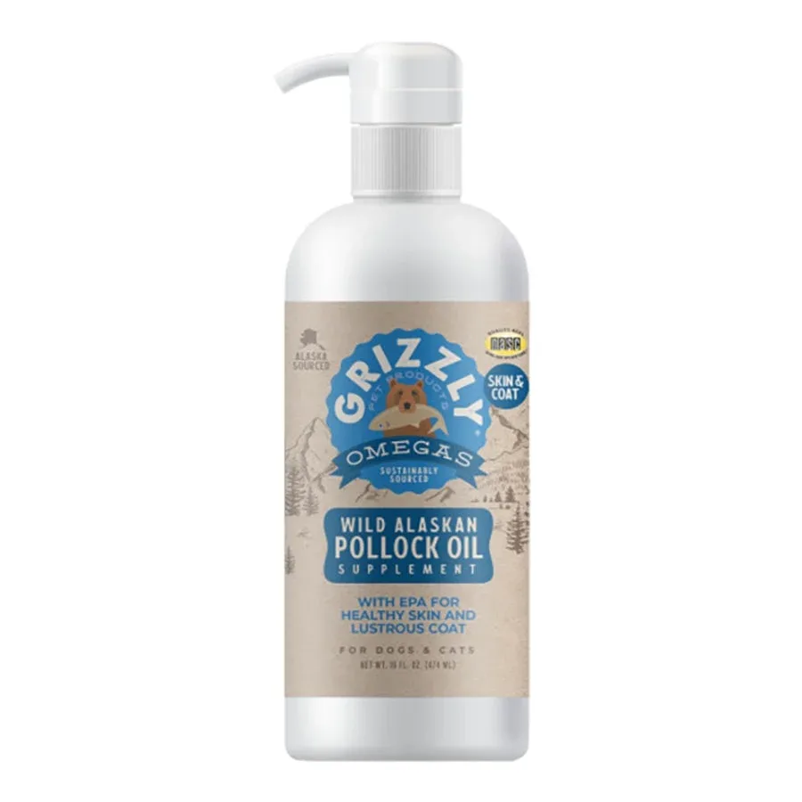 Grizzly Dog Pollock Oil, 16 oz