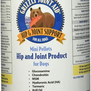 Grizzly Pet Dog/Cat Pcr Joint Aid Pellet, 20 oz