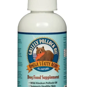 Grizzly Wild Alaskan Pollock Oil Supplement for Dogs 4 oz
