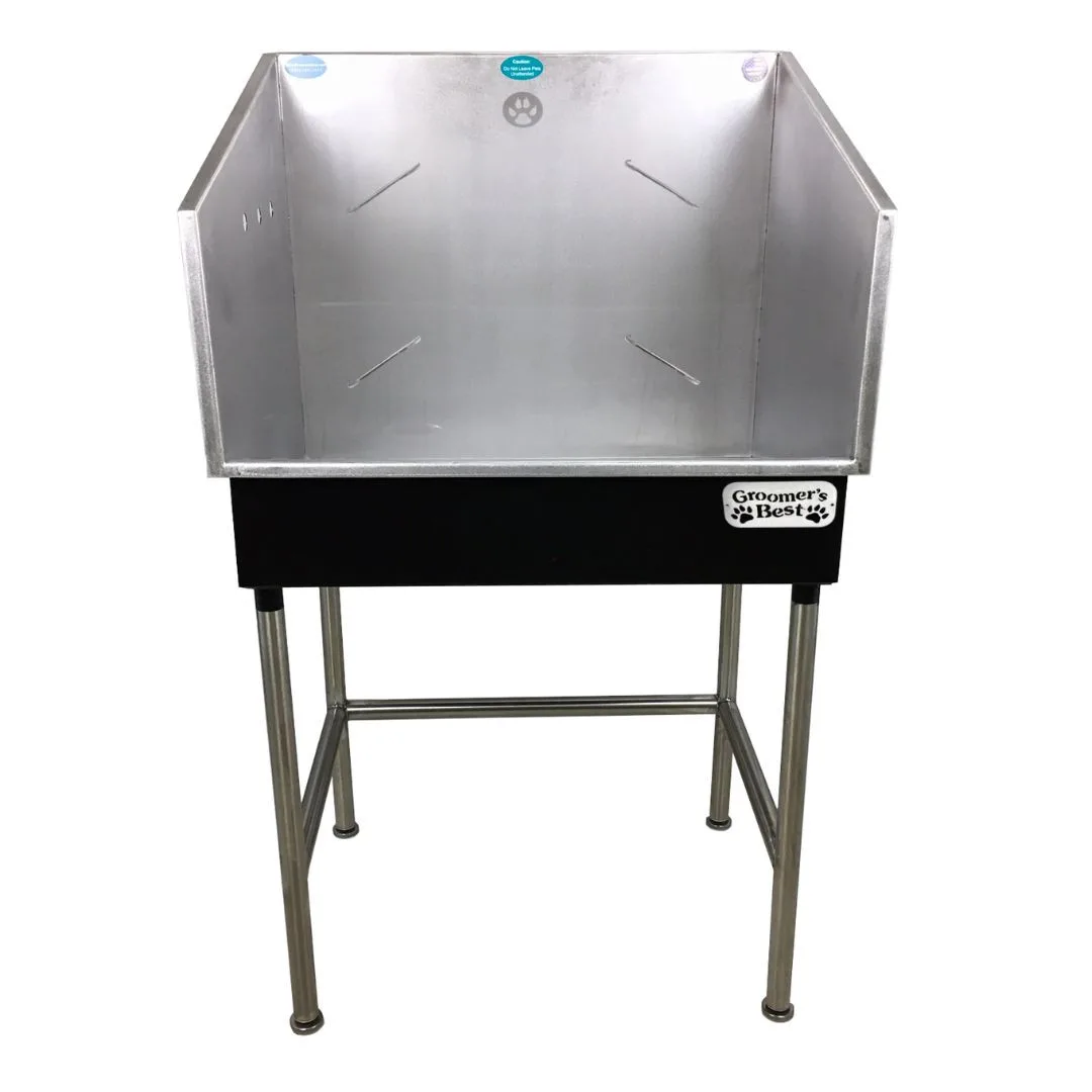 Groomer's Best Mini Tub, 32" x 24", Left Drain