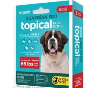 Guardian Pro Flea & Tick Squeeze On Dog under 33 lb 3 ct