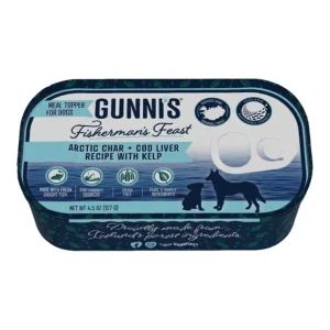 Gunni's Dog Artic Char Cod Liver, 4.5 oz each, Case of 12