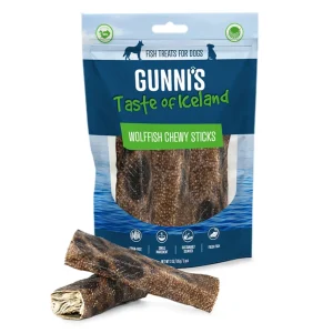Gunnis Dog Chewy Sticks Wolf Fish 25 ct