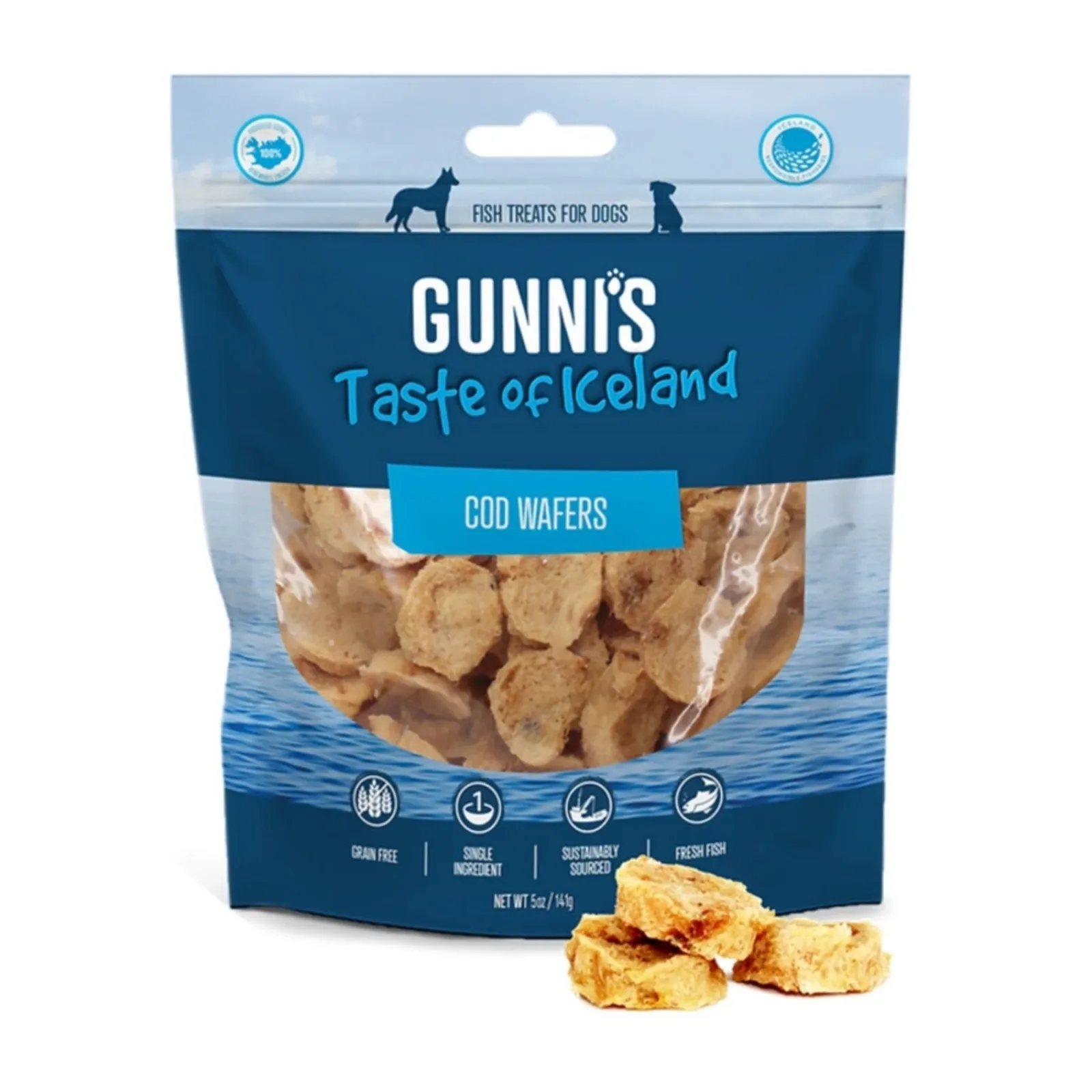 Gunni's Dog Wafers Salmon 5 oz