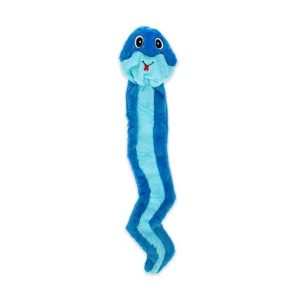 GURU HideATail Snake Plush Puzzle Dog Toy Blue, Medium