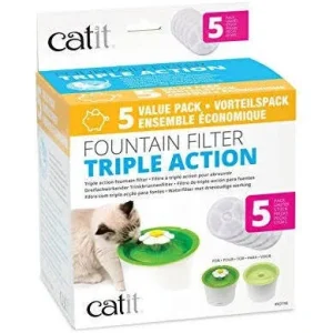 Hagen Catit 2.0 Triple Action Water Softener 5pk 43746{L+7} (D)