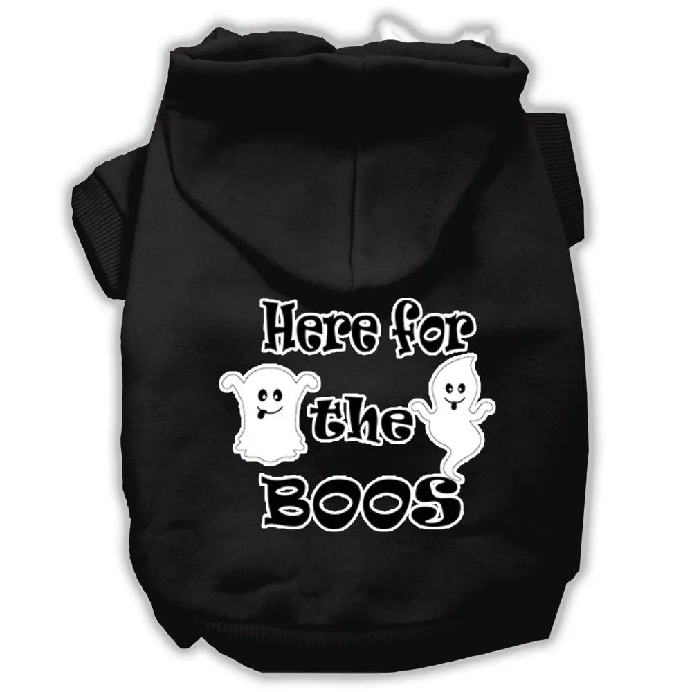 Halloween Pet Hoodie "Here For The Boos"