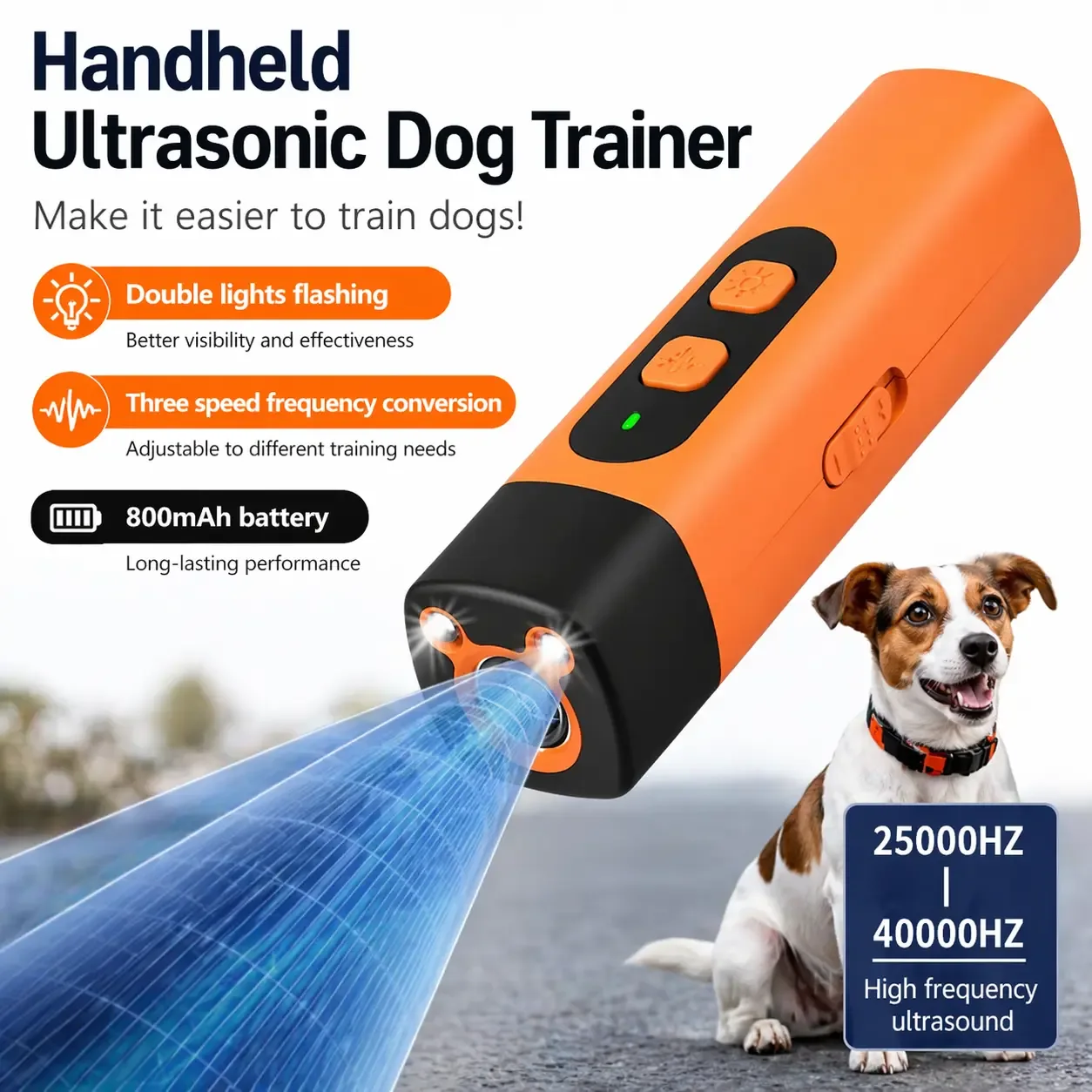 Handheld Ultrasonic Dog Trainer – Stop Barking Anytime, Anywhere - Image 2