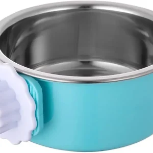 Hanging Dog & Cat Bowl – Stainless Steel Cage Feeding Bowl