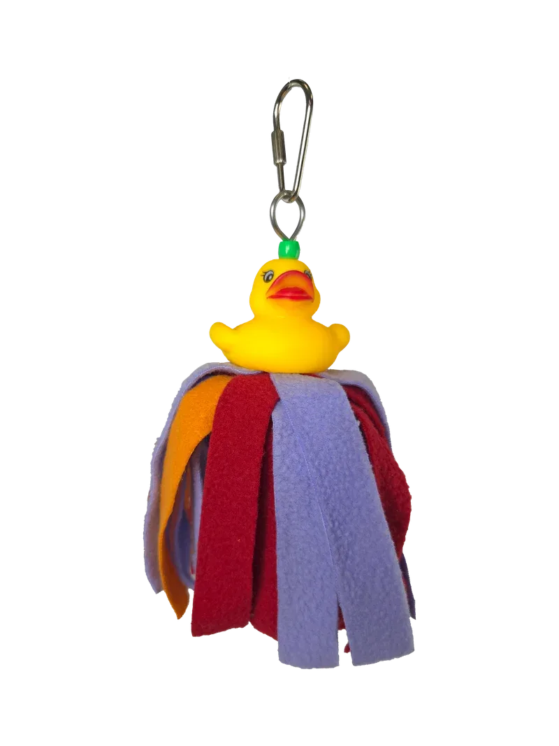 Happy Beaks Fuzzy Duck Comforty Bird Toy, by A&E Cage Co