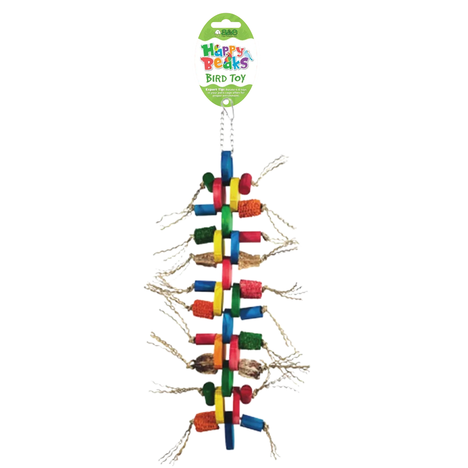 Happy Beaks Wheels of Fun Bird Toy, by A&E Cage Co - Image 2