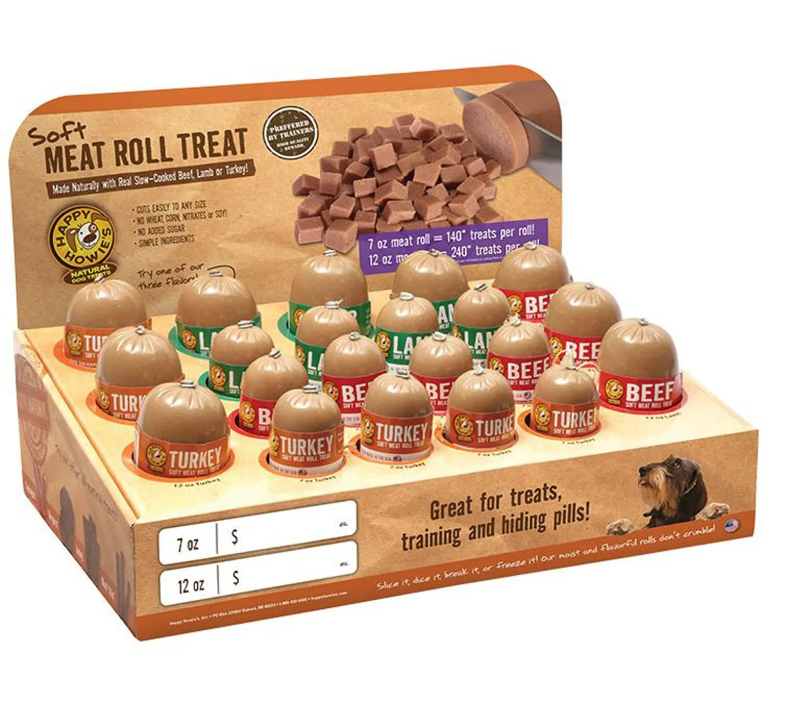 Happy Howie Dog Beef Sausage 12 in Iw 18 ct