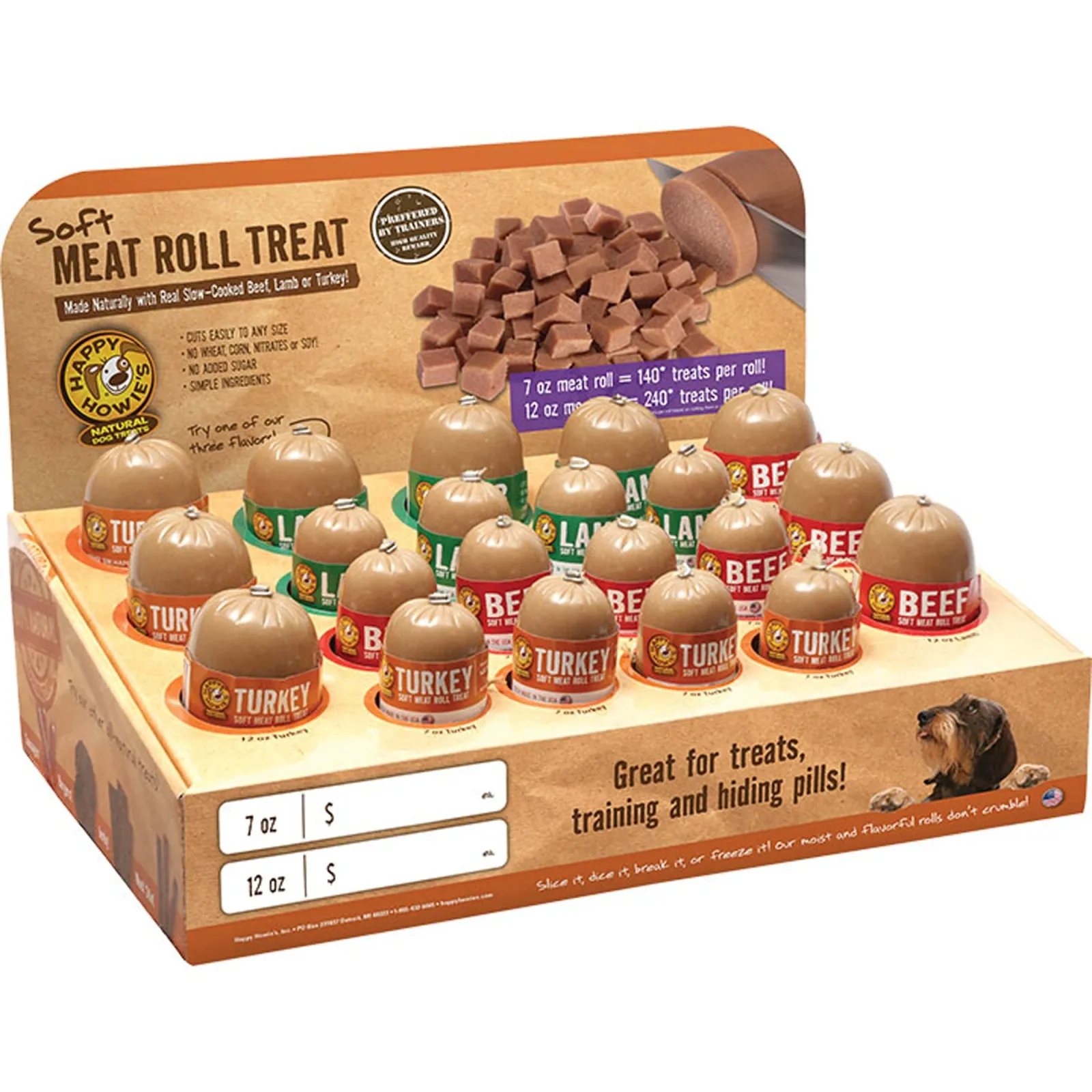 Happy Howie Dog Turkey Roll 12 oz