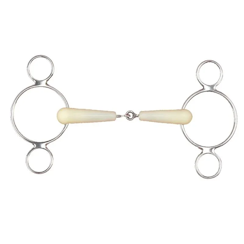Happy Mouth Jointed 2-Ring Gag Bit