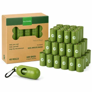 HDPE + EPI Dog Poop Bags – Leak-Proof Rolls with Free Dispenser