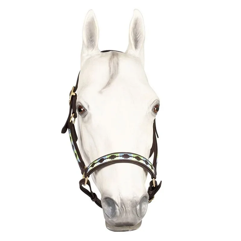 HDR Embroidered Cal Havana Leather Halter - Image 2