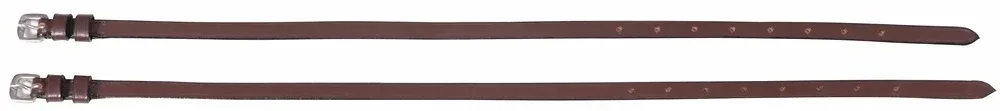 Hdr Leather Spur Straps with Plain Buckle 16 Black