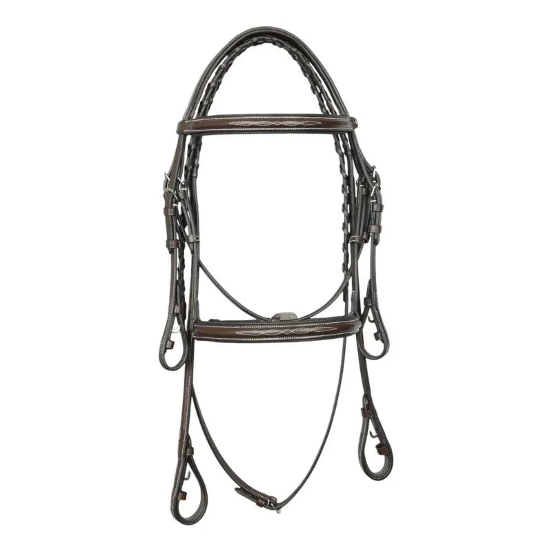 HDR Pro Fancy Raised Comfort Crown Padded Bridle - Image 2