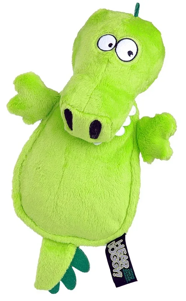 Hear Doggy - Flats Green Gator with Chew Guard