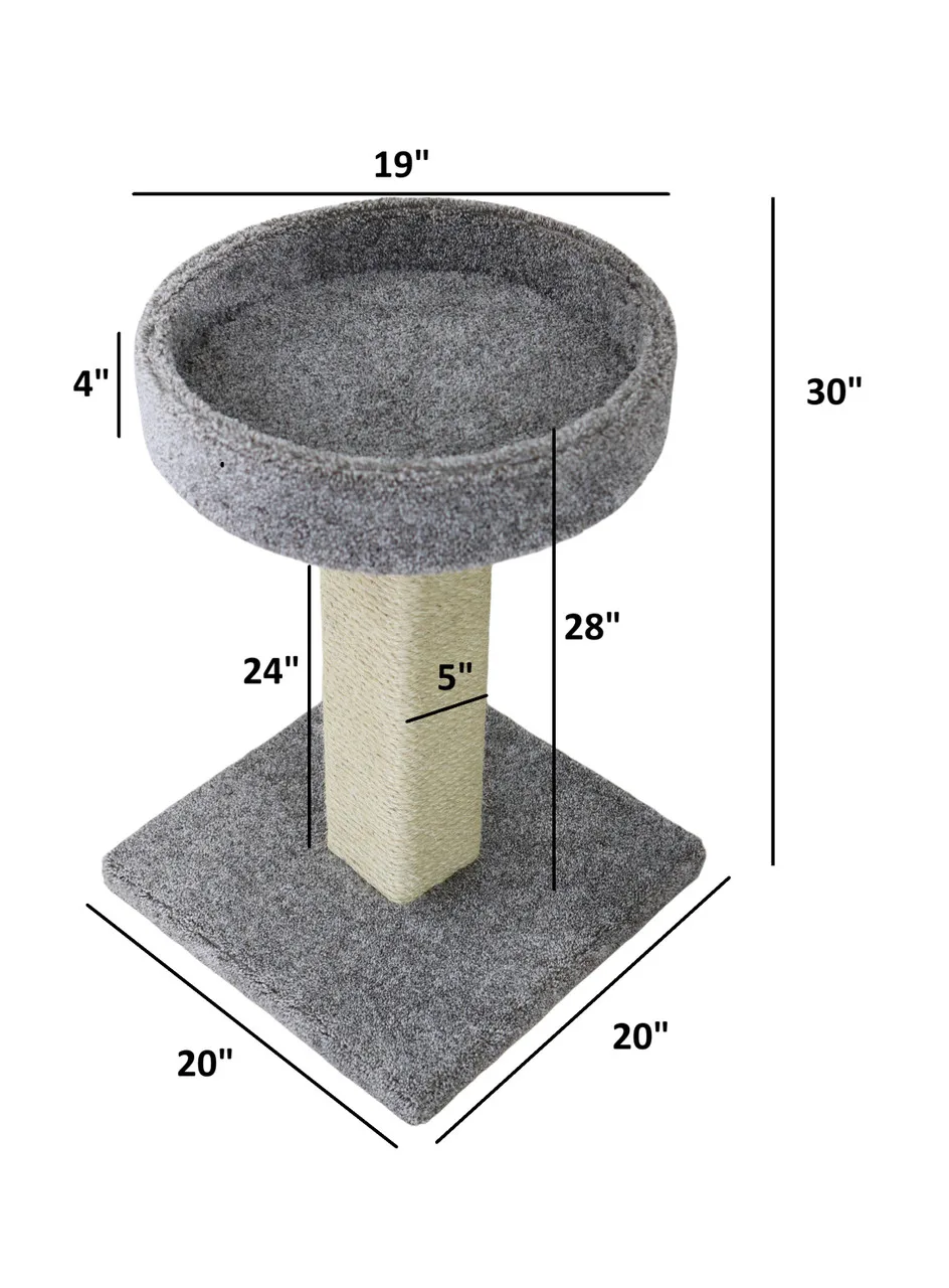 Heavy Duty Cat Scratching Post with Large Sleeping Perch for Large Cats - Image 2