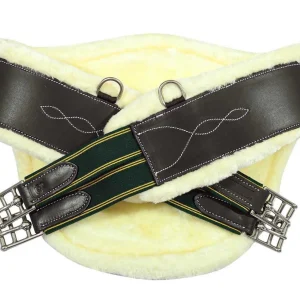 Henri de Rivel Anatomic Jumping Belly Guard Girth with Sherpa Fleece