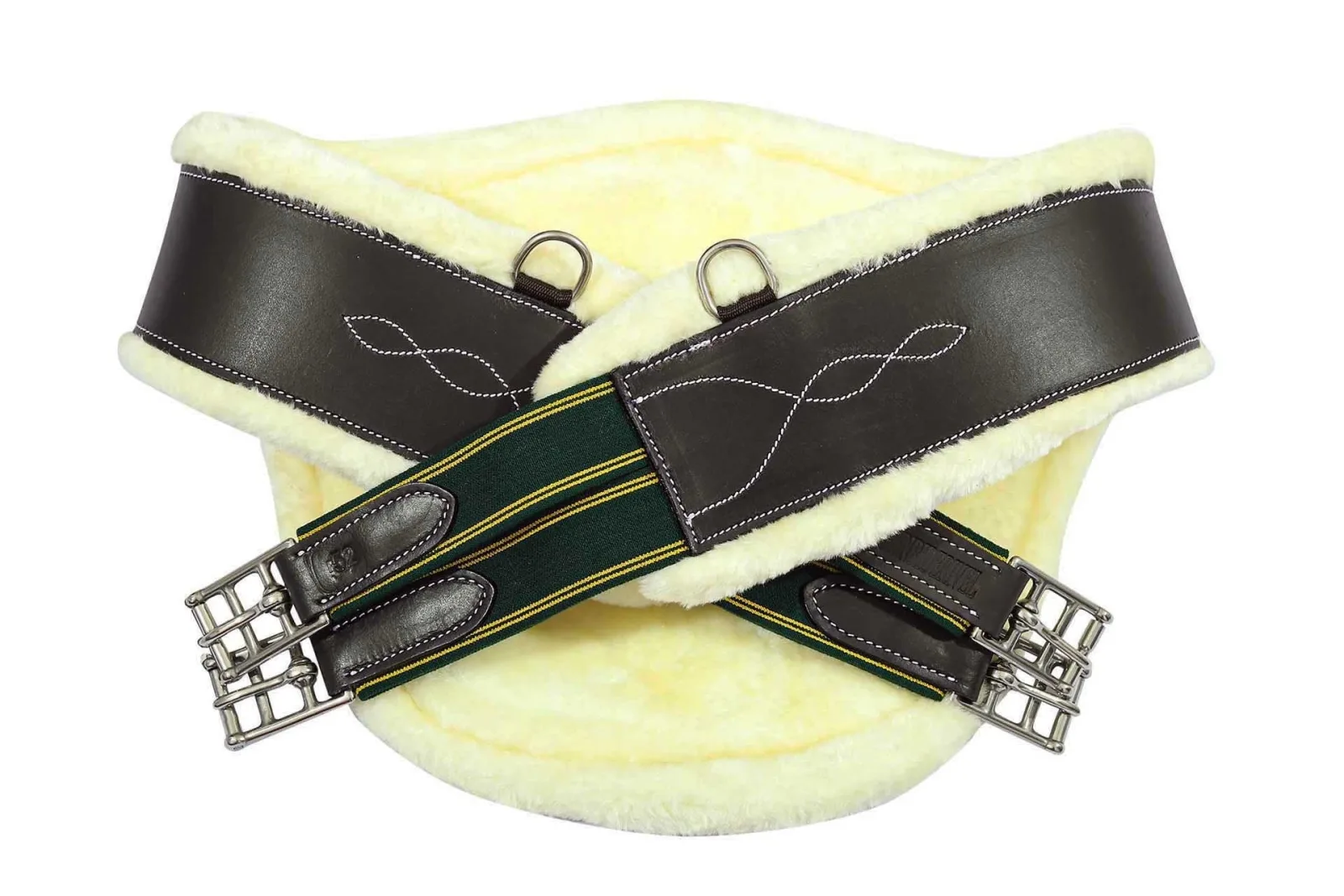 Henri de Rivel Anatomic Jumping Belly Guard Girth with Sherpa Fleece