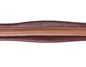 Henri de Rivel Laureate Raised Chafeless Leather Girth with Fancy Stitching