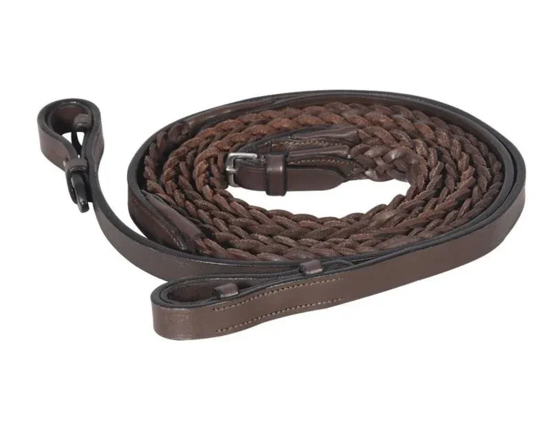 Henri de Rivel Plaited Reins 5/8 inch - Image 2