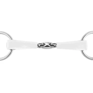 Herm Sprenger® Nathe Double-Jointed Loose Ring Snaffle Bit with 20mm Mouth/70mm Rings