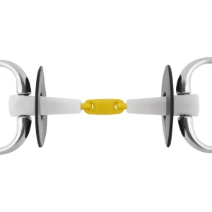 Herm Sprenger® Nathe Eggbutt Bit with 18 mm Double-Jointed Mouth
