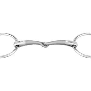 Herm Sprenger® Satinox Single-Jointed Loose Ring Snaffle Bit with 14mm Mouth/55mm Rings