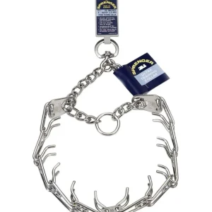 Herm. Sprenger Ultra Plus Prong Training Dog Collar Nickel, Chrome 3.25 mm x 20 in