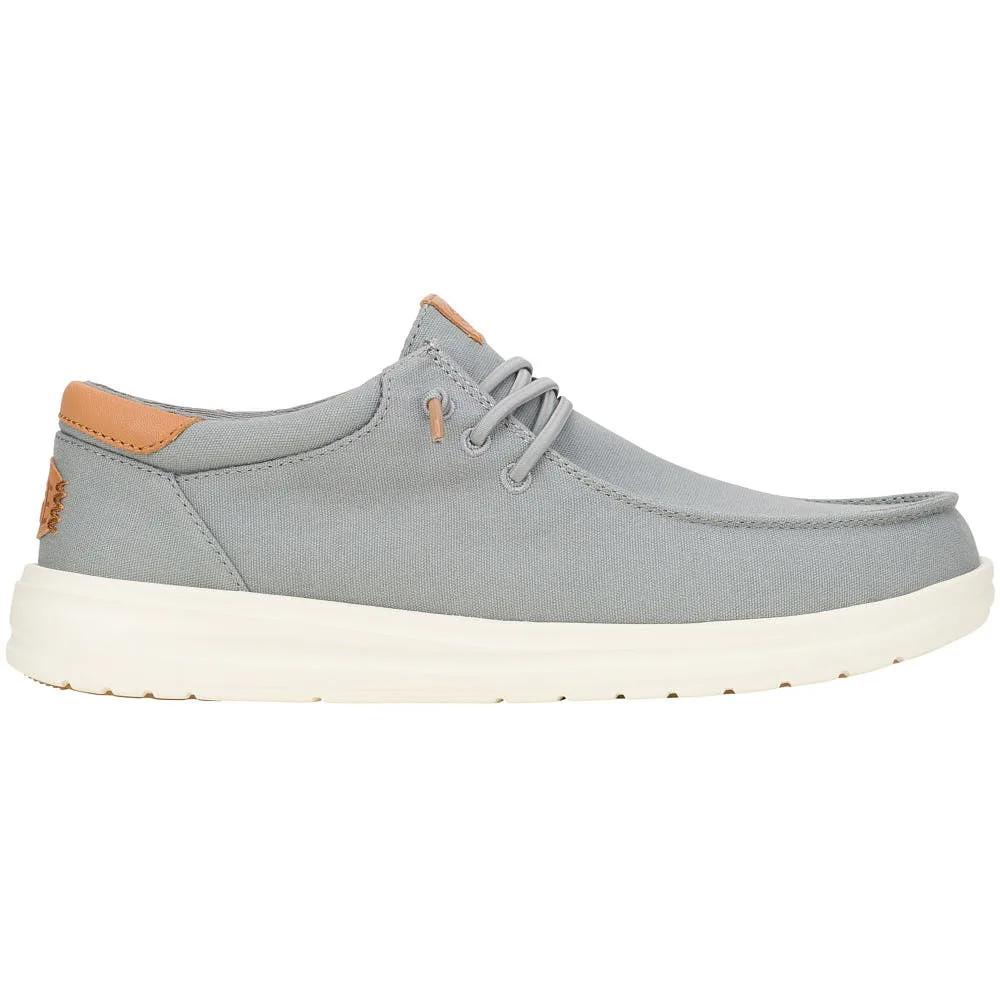 Hey Dude Men's Paul Monument Grey Canvas Casual - Image 2