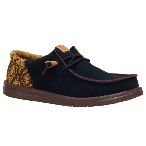Hey Dude Men's Wally Funk Teton Black Suede Casual