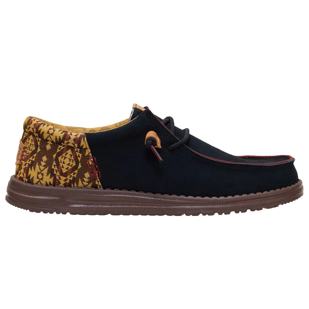 Hey Dude Men's Wally Funk Teton Black Suede Casual - Image 2