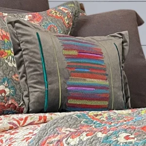 Hiend Accents Abbie Bright Striped Pillow