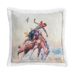 Hiend Accents Buster Campfire Sherpa Pillow
