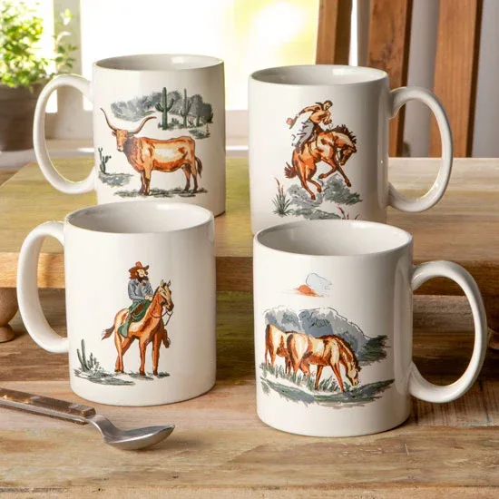 Hiend Accents Paseo Road by Ranch Life in Color Longhorn Mug - Image 2