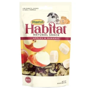 Higgins Habitat Natural Snack Apples & Bananas for Rabbits, Guinea & Small Animals