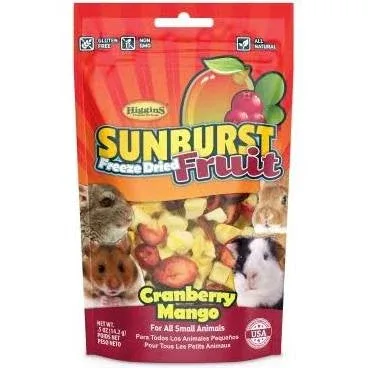 Higgins Sunburst Freeze Dried Fruit Cranberry Mango For Small Animals .5z C=8 {L+1} 466189 - Image 2