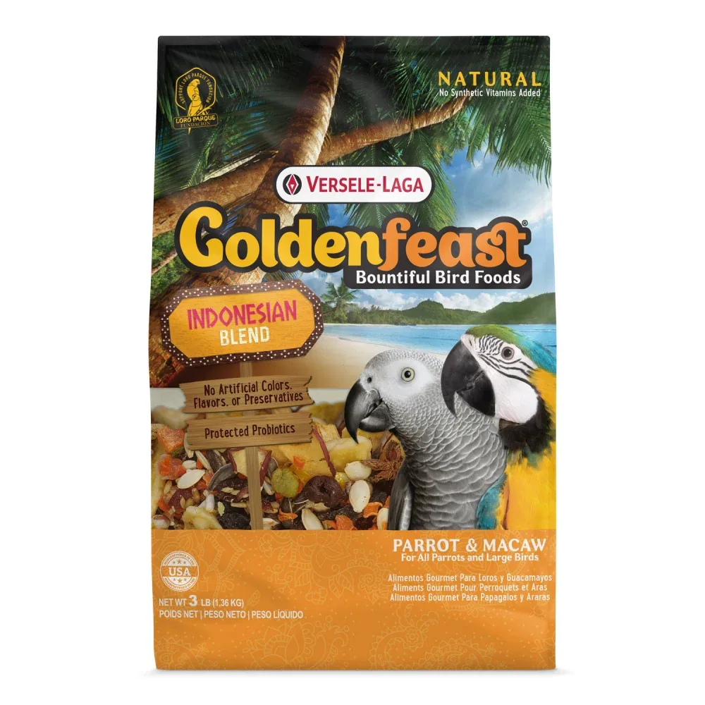 Higgins Versele-Laga Goldenfeast Indonesian Blend Bird Food for Parrots & Macaws - Image 2