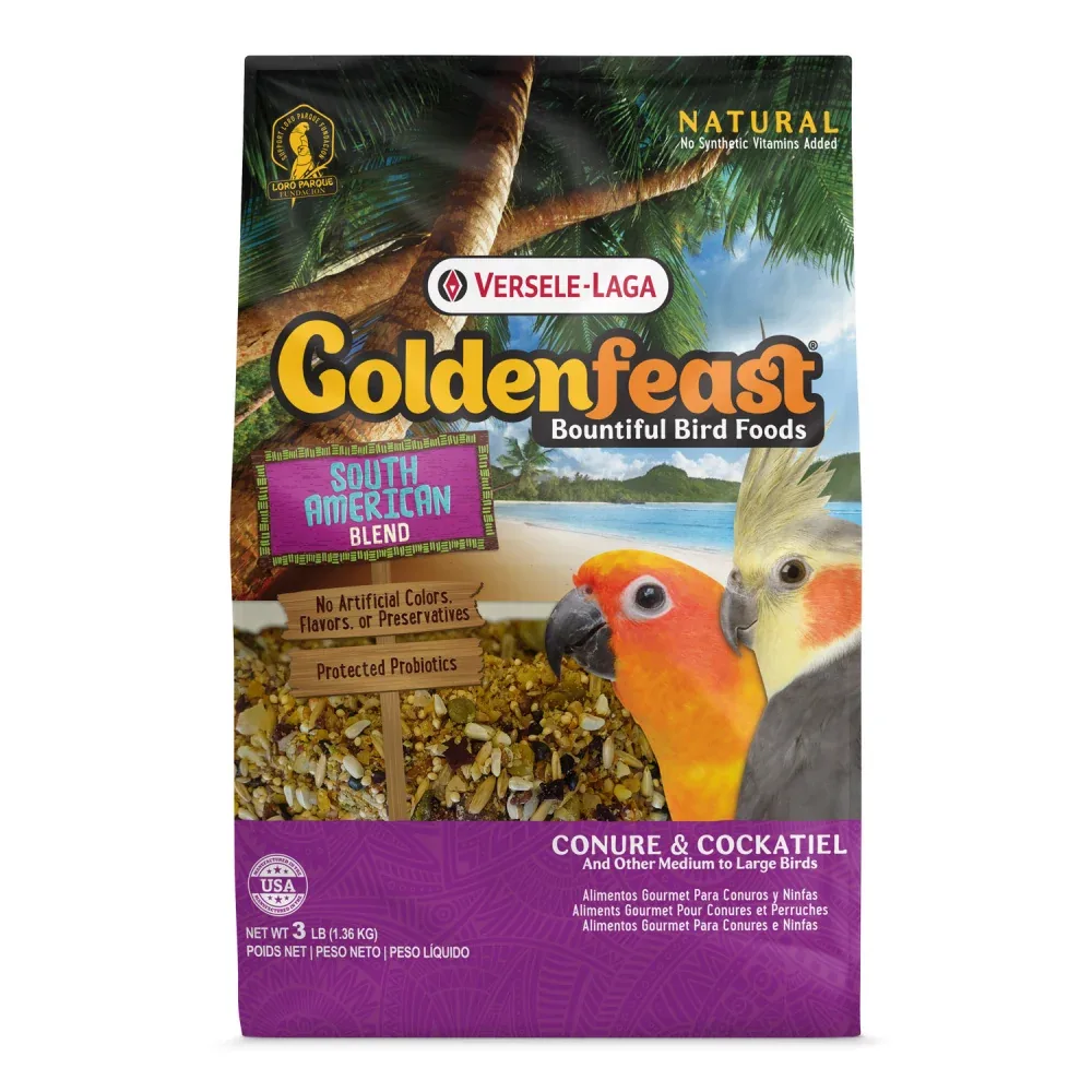 Higgins Versele-Laga Goldenfeast South American Blend Bird Food for Conures & Cockatiels - Image 2