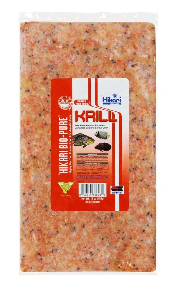 Hikari Bio-Pure Frozen Krill Fish Food 16 oz SD-5 (DD)