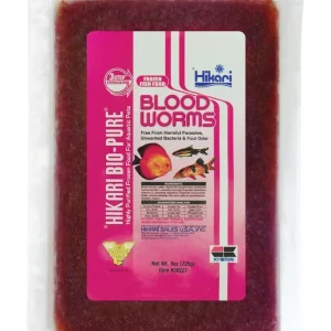Hikari Blood Worm Frozen Fish Food 8 oz SD-5 (DD)