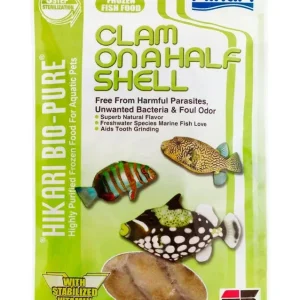 Hikari Clam On a Half Shell Frozen Fish Food 6 oz SD-5