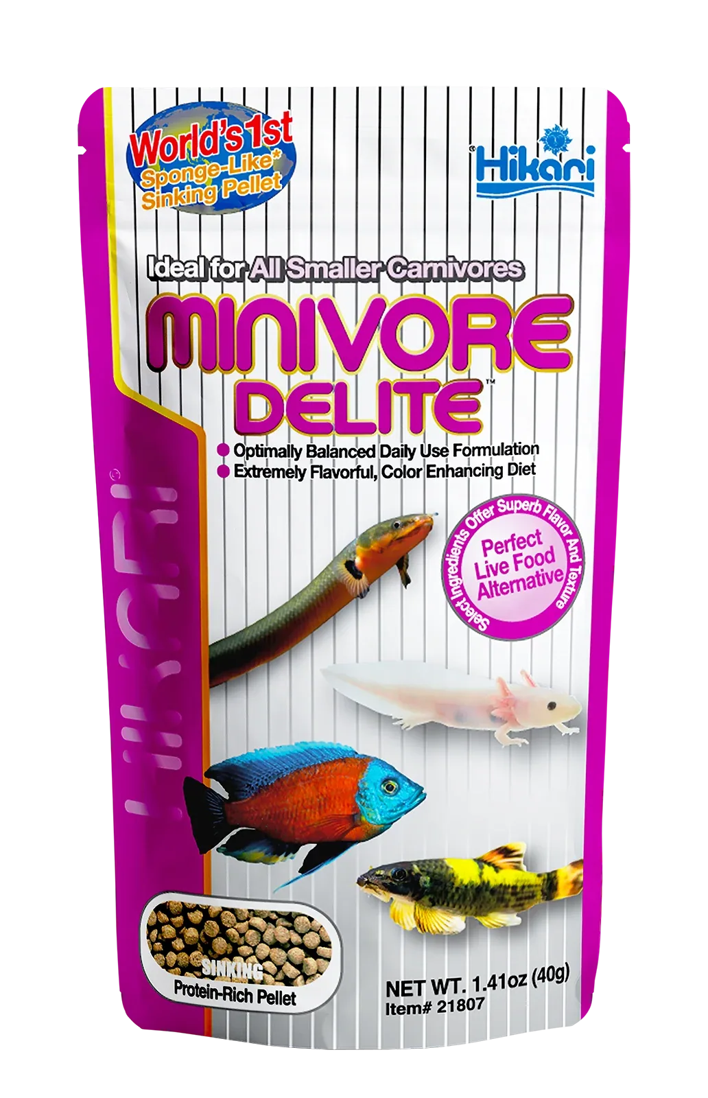 Hikari USA Minivore Delite Fish Food 40 g